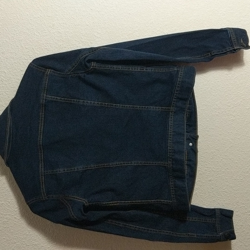 G.H. Bass Denim Jean Trucker Style Jacket sz XS - Picture 4 of 5